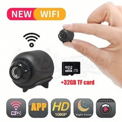 1080P Mini Camera WiFi HD IP Night Vision Security Cam For Home + 32GB SD Card