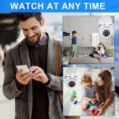 ✅Wireless Security Camera System Indoor Home 2.4G Wifi Night Vision Cam 1080P HD