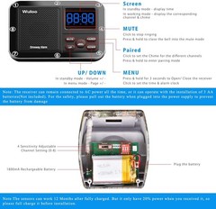 1800 Ft Wireless Driveway Alarm – Weatherproof Motion Sensor & Mute Mode