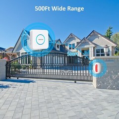 Motion Sensor Door Chime,Wireless Motion Detector Alarm, USB/Battery Powered