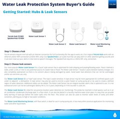 YoLink Smart Home Starter Kit Hub & 3Pack Water Leak Sensor 1, LoRa Up to 1/4…