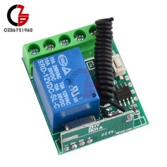 1 Channel Receiver Wireless Relay RF Remote Control Switch Module DC 12V 433MHZ