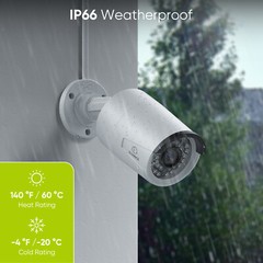 SANNCE 8MP 8CH NVR 4K POE Security IP Camera System Two Way Audio Recording CCTV