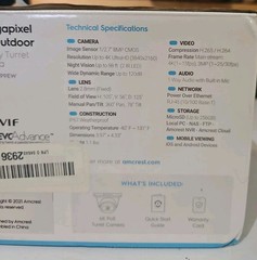 Amcrest UltraHD 4K (8MP) Outdoor Security IP Turret PoE Camera