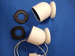 Google Nest Security Indoor Outdoor Cameras G3AL9 (Snow) 2-Pack