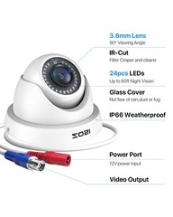 ZOSI H.265 1080p Home Security Camera System with Hard Drive 2T Outdoor 8 CH Kit