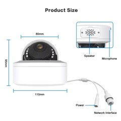 3.0 Megapixel Fisheye IP Camera 180/360 Degree Android + iOS Support XMEYE