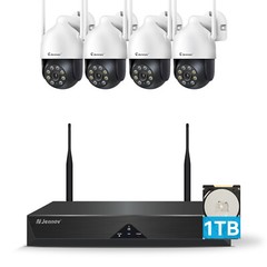 JENNOV Wireless 10CH 5MP NVR WiFi CCTV IP Security Camera System 2-Way Audio