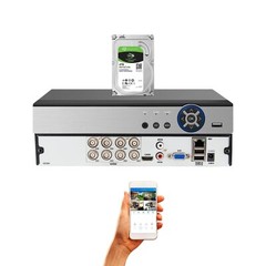 8 Channel H.265 Digital Video Recorder 4TB Recording Memory for Security Systems