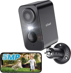 2PCS ieGeek Outdoor 5MP Security Camera Wireless Battery Powered WiFi CCTV Cam