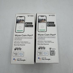 Lot Of 2 Wyze Cam Pan Indoor Outdoor Camera White WYZECPAN3 Sealed