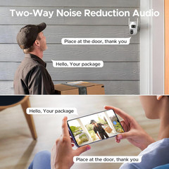 4MP Dual Lens Home Security Camera System Wireless, Security Cameras Wireless Ou