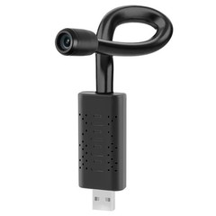 Compact WiFi Security Camera 1080P HD, Flexible Metal Tube Mount, App Alert, New