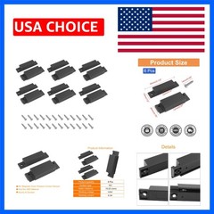 6 Pcs Brown Wired Magnetic Door Window Contact Reed Switch, Surface-Mounted N…
