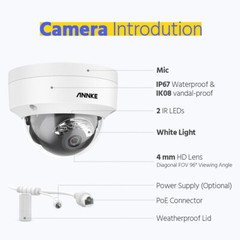 ANNKE 12MP 8CH 16CH NVR 4K Audio POE Security Camera System Color Night Vision