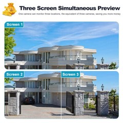 6MP WiFi Outdoor Security Camera Dual Lens Night Vision Cam CCTV 10XZOOM PTZ