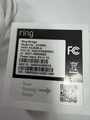 Ring 5C28S8 Wi-Fi Smart Lighting Bridge Amazon Alexa with Power Adapter White