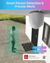 ZOSI 8CH 4MP 2.5K PoE Security Camera System Outdoor Human Detection IP66 2TB