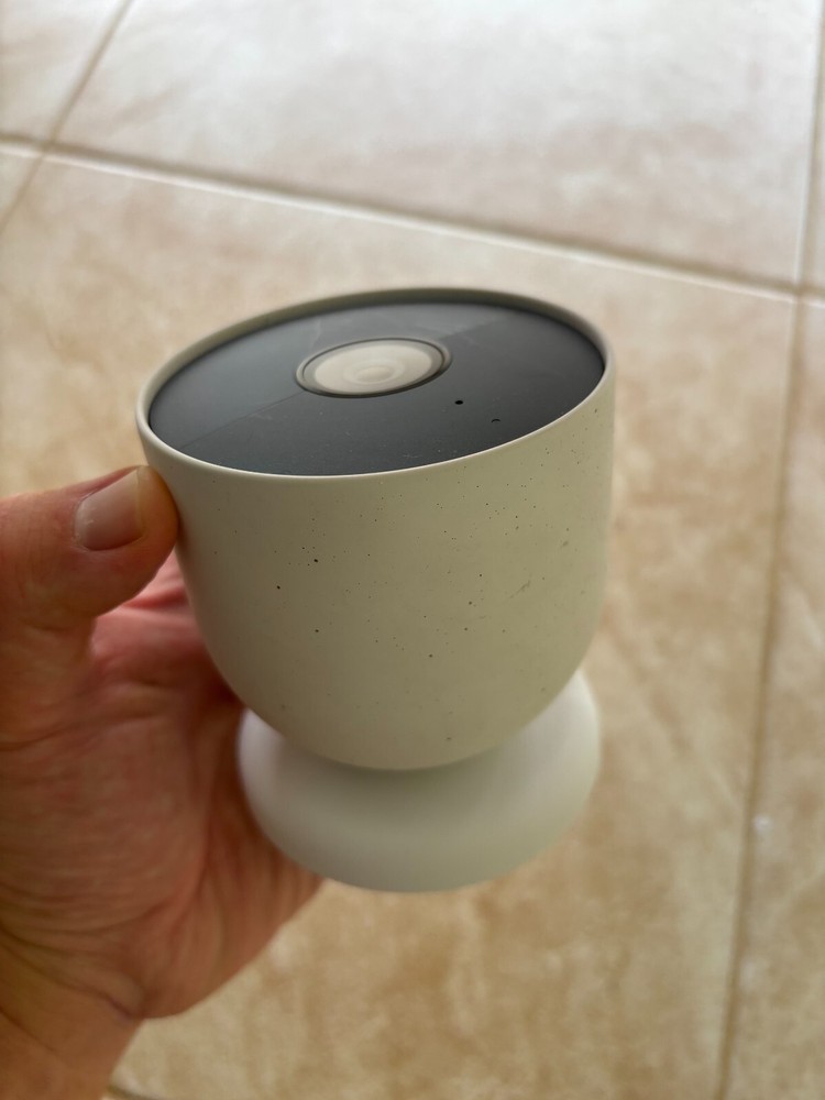 Google Nest Cam Indoor/Outdoor Surveillance Camera – Snow (G3AL9)