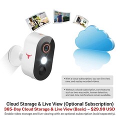2 Pack Wireless Security Camera System Smart Night Vision Outdoor WiFi Cameras