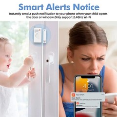 WiFi Smart Home Alarm Kit 110dB Siren Door Window Anti-Theft Detector Set