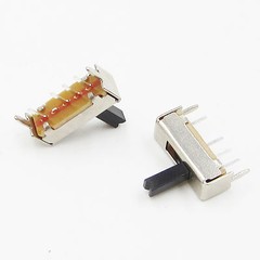 100PCS SS13D07 Slide Switch 1P3T 4Pin W/ Handle 6mm 3 position f DIY Electronic