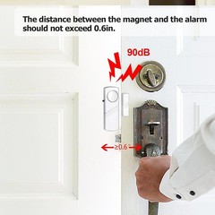 Security Door Window Alarm 90DB Wireless Sensor for Home Office Safety