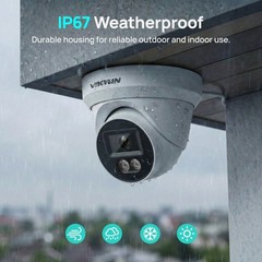 Vikylin 5MP PoE IP Camera Human Vehicle Detection IR Light Night Vision ONVIF