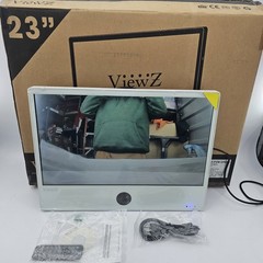 ViewZ VZ-PVM-I2W3N 23″ 1920×1080 IP PVM Based CCTV Monitor w 2MP Camera White OB