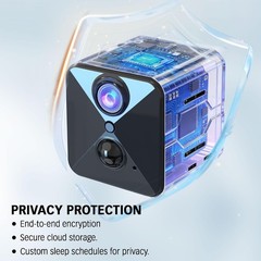 Mini Wireless Security Camera with Night Vision & Long-Lasting Battery Life