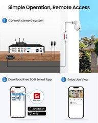 ZOSI 8CH 5MP DVR 4x Security CCTV Outdoor 1080P Camera System Night Vision 500GB