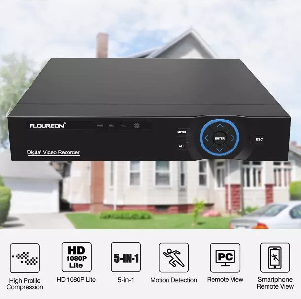 Smart CCTV DVR 4 Channel HD 1080P Digital Video Recorder; No HDD Included