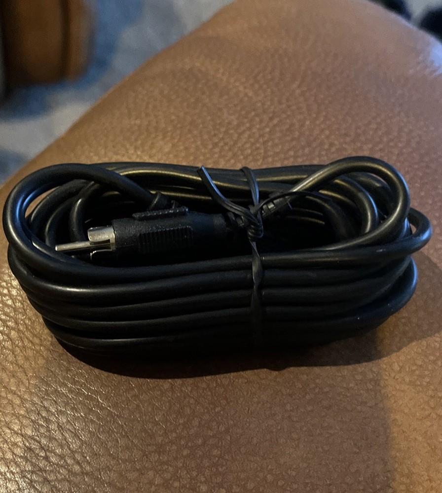 12ft RCA Audio Cable Single Extension Composite Male to Male Plug M/M NEW Black