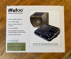 Wuloo Solar Driveway Alarm Wireless Outside Weatherproof 1800 ft. Range ~ NEW