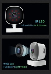 2K Window Camera, 2.4GHz & 5GHz WiFi6 Indoor Cameras for Home Security Outdoor