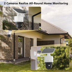 2Pack Adjustable Corner Mount Bracket for Eufy Security SoloCam 2 Pack, White