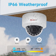 Anpviz 2/4PCs 5MP 3K Audio POE IP Security Camera Outdoor Night Vision AI Motion