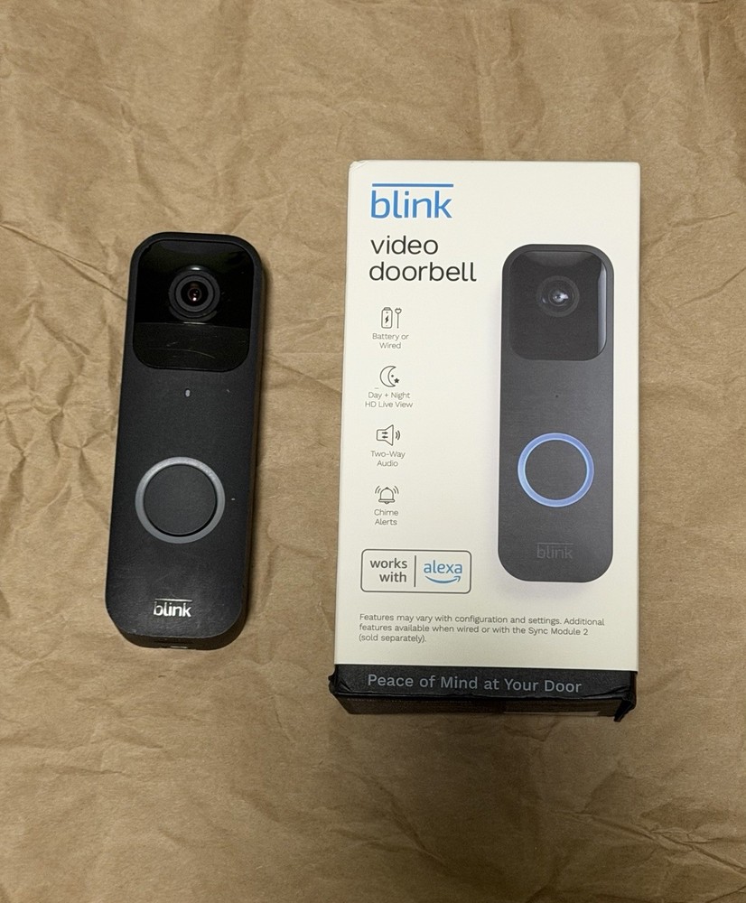 Blink Video Doorbell 1080p HD, Battery or Wired, Two way audio, works with Alexa