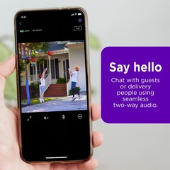 Roku Outdoor Camera for Home Security – IP65 Weather Resistance Wireless