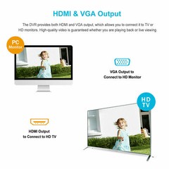 MAISI H.265+ 5in1 8CH 5MP Lite Security DVR Video Recorder Motion Alert Remote