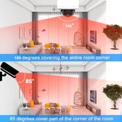 3.0 Megapixel Fisheye IP Camera 180/360 Degree Android + iOS Support XMEYE