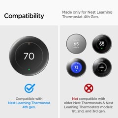 For Google Nest 4th Gen | Spigen Nest Learning Thermostat Wall Plate