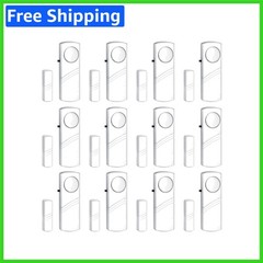 12 Pack Wireless Door Window Alarms – 95 dB for Home Safety & Kids Protection