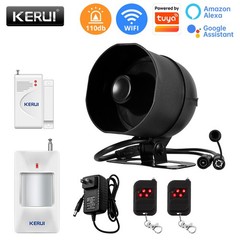 120dB Loud High Volume WiFi Alarm APP Control Wireless Anti Burglary Full Kit