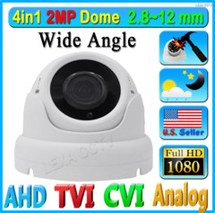 LEXAcctv HD 4in1 2MP 1080P 2.8-12mm TVI AHD CVI Analog Security Surveillance cam