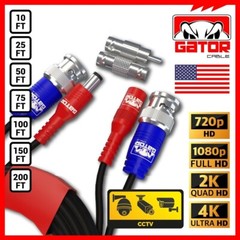 CCTV Cable Camera Security Surveillance BNC Extension Wire Power Video DVR 200FT