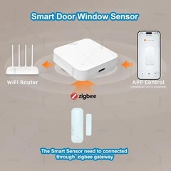 Smart Door Window Sensor Wireless Magnetic Alarm Home Security Detector