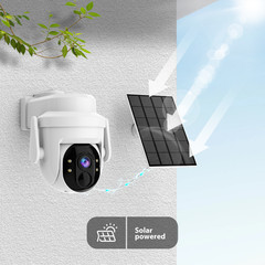 Solar Battery Camera Outdoor 360 Pan/Tilt Wireless WiFi Security Camera Audio