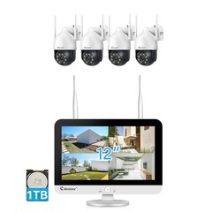 Wireless IP Security Camera System 5MP 10CH NVR WIFI Two Way Audio Auto Tracking