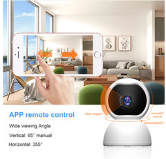 360° Wi-Fi Wireless Security IP Camera 1080 HD Night Vision, Motion Dome Cam